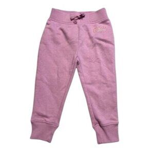 GAP SweatPants Girls Size 2 Purple with Pink Logo